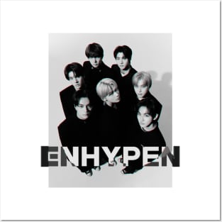 ENHYPEN Group photo with Logo Posters and Art